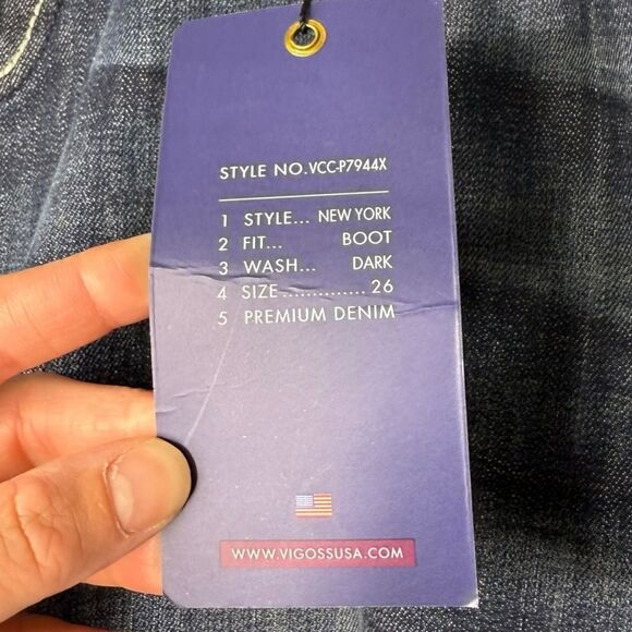 |NWT| VIGOSS Embellished Embroidered New York Boot Jeans - Picture 11 of 11
